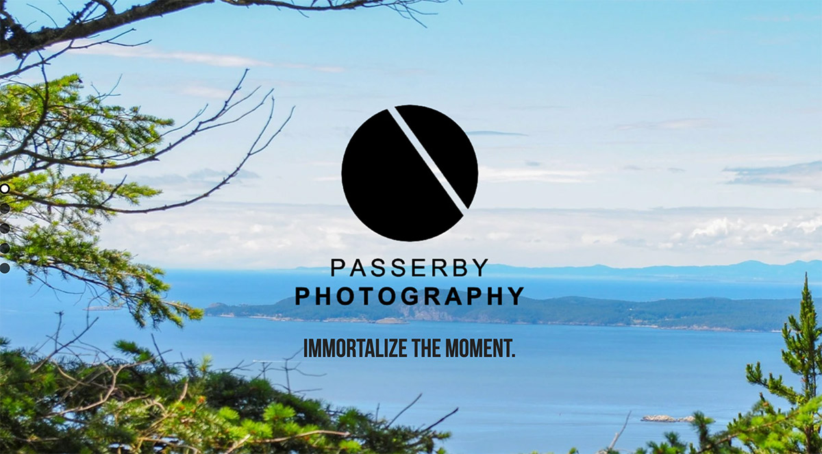 Perspective portfolio website template on Passerby Photography Perspective portfolio website template on Passerby Photography